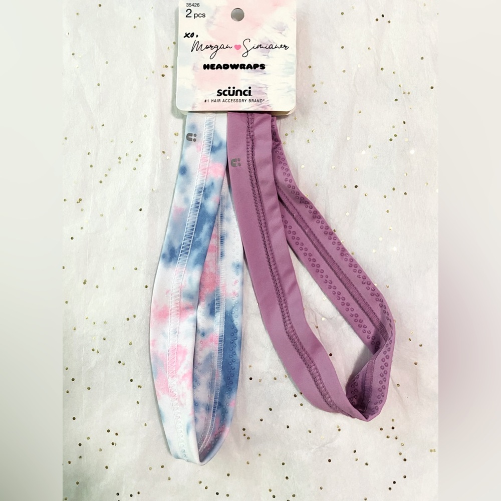 🎀4/$25  Morgan Simianer Xo Headband 2PK Multi/Pink